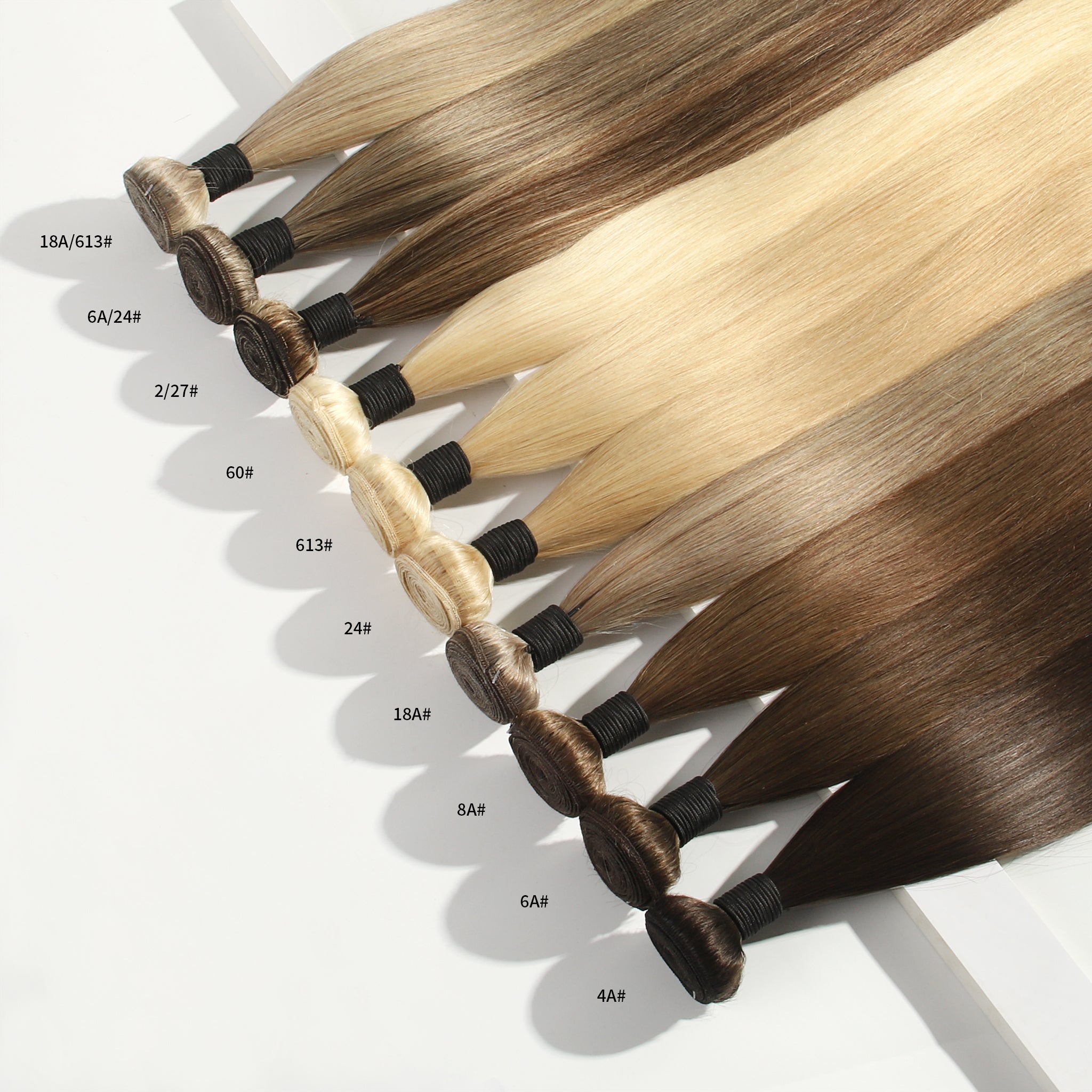 18"  10A  GRADE  WEFT HAIR EXTENSIONS DELUXE BOX