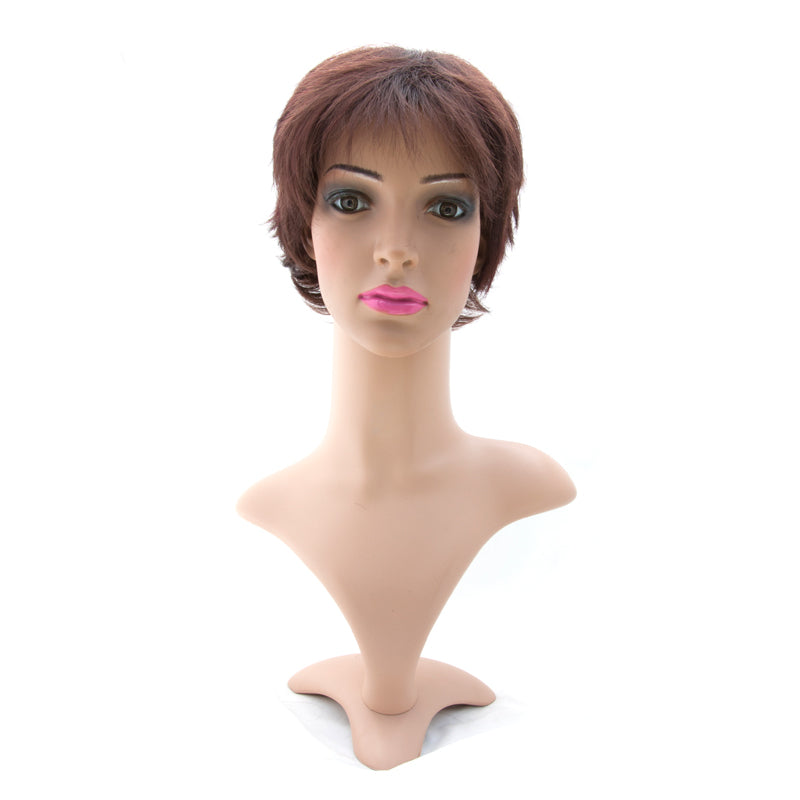 Burgundy bob wig