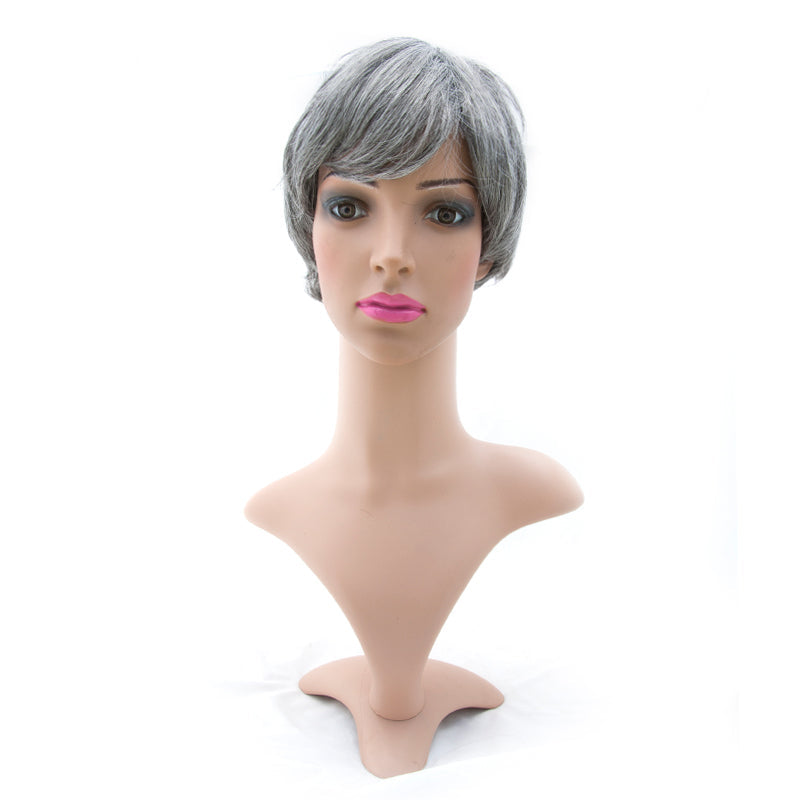 Grey bob wig